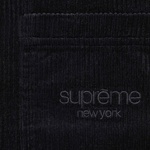 Supreme Wide Wale Corduroy Snap Shirt (FW25) - Black