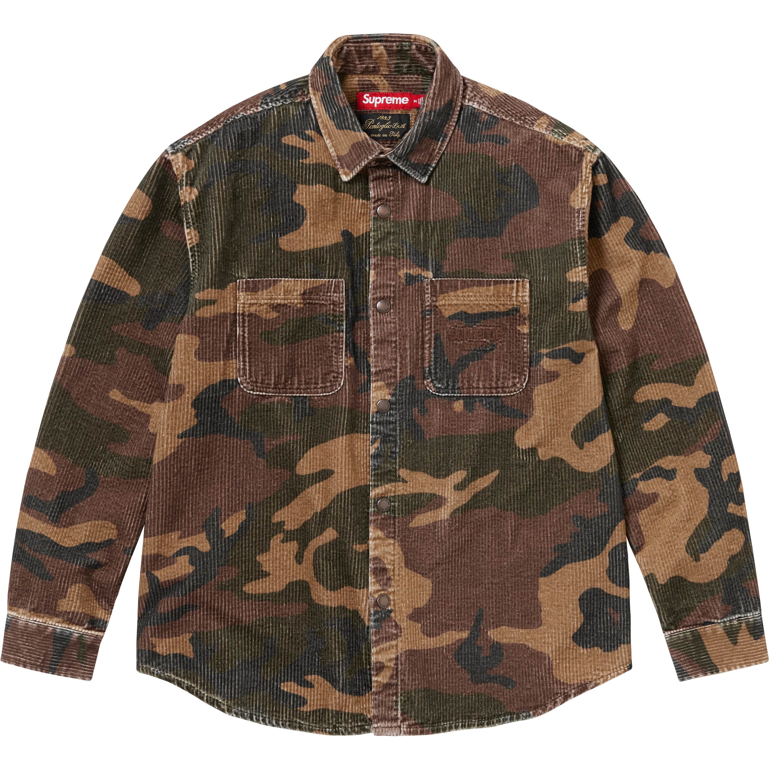 m*t様 USED品 Supreme Corduroy Shirt Plaid Supreme Corduroy Shirt (SS22) - $138