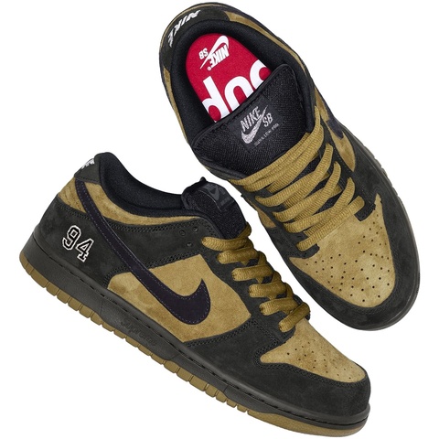 Supreme®/Nike SB Dunk Low Camper Green - Supreme