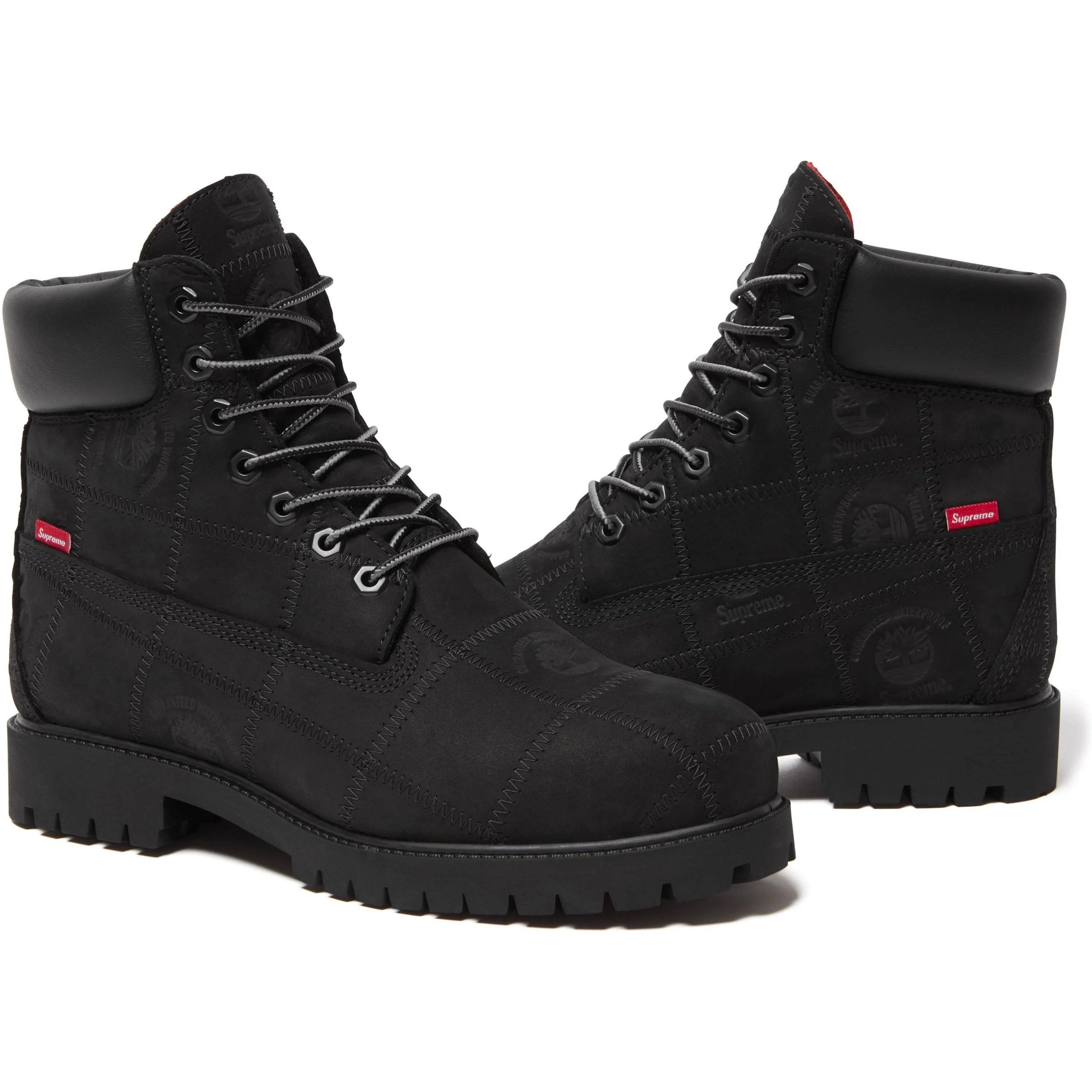 Supreme Supreme Timberland Patchwork 6" Premium Waterproof Boot (FW25) - Black - $248