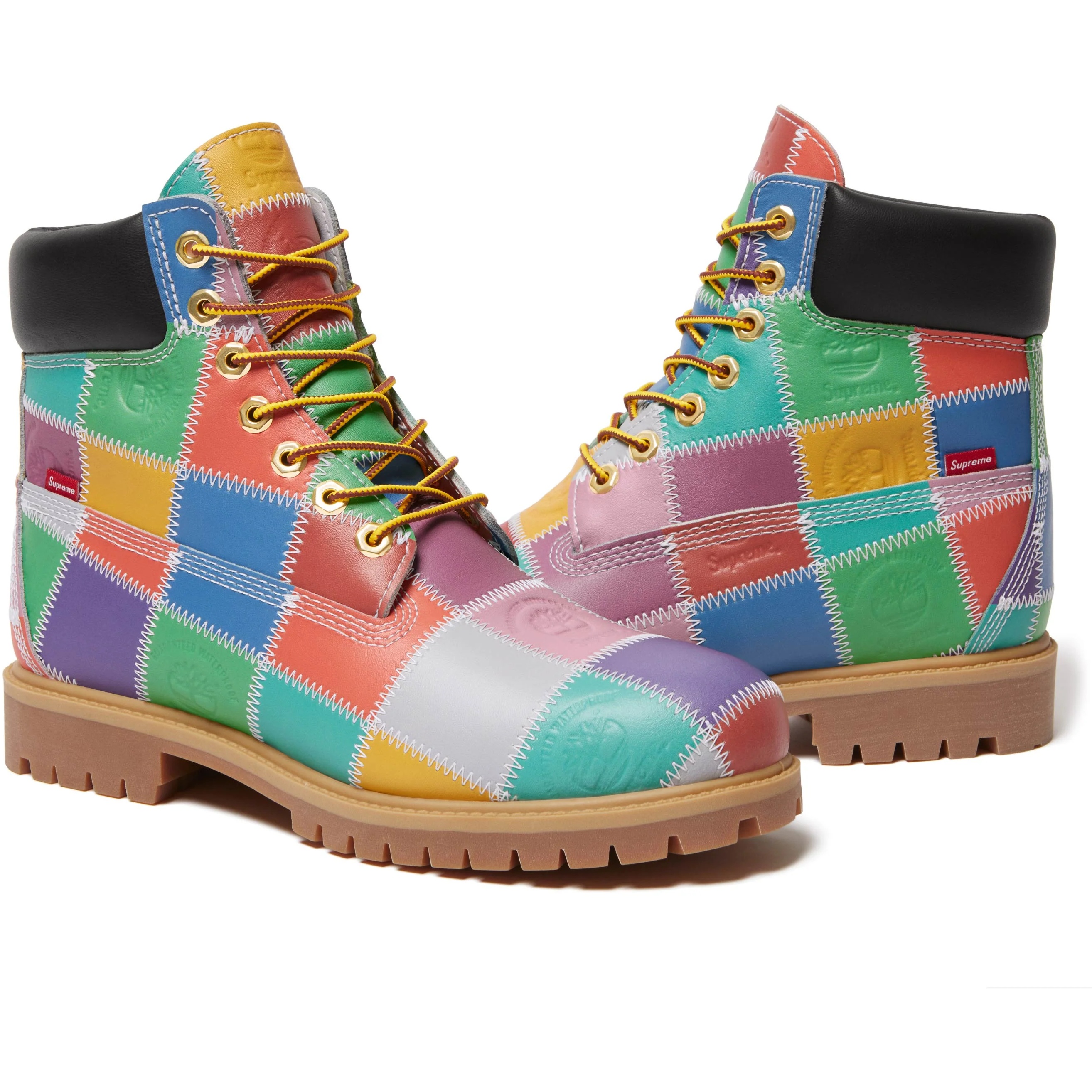 Supreme Supreme Timberland Patchwork 6" Premium Waterproof Boot (FW25) - Multicolor - $248