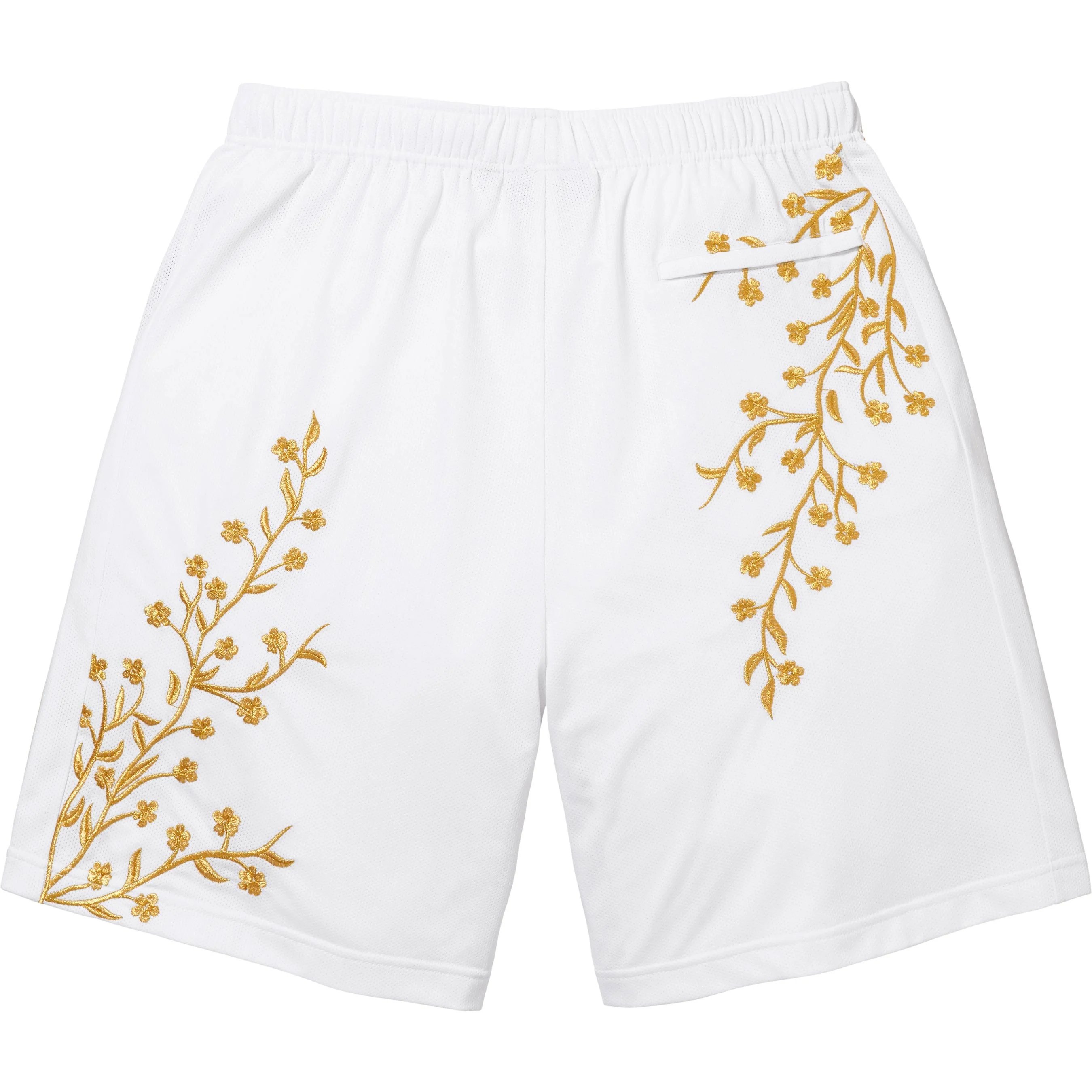 Supreme Floral Soccer Short (FW25) - White - $128