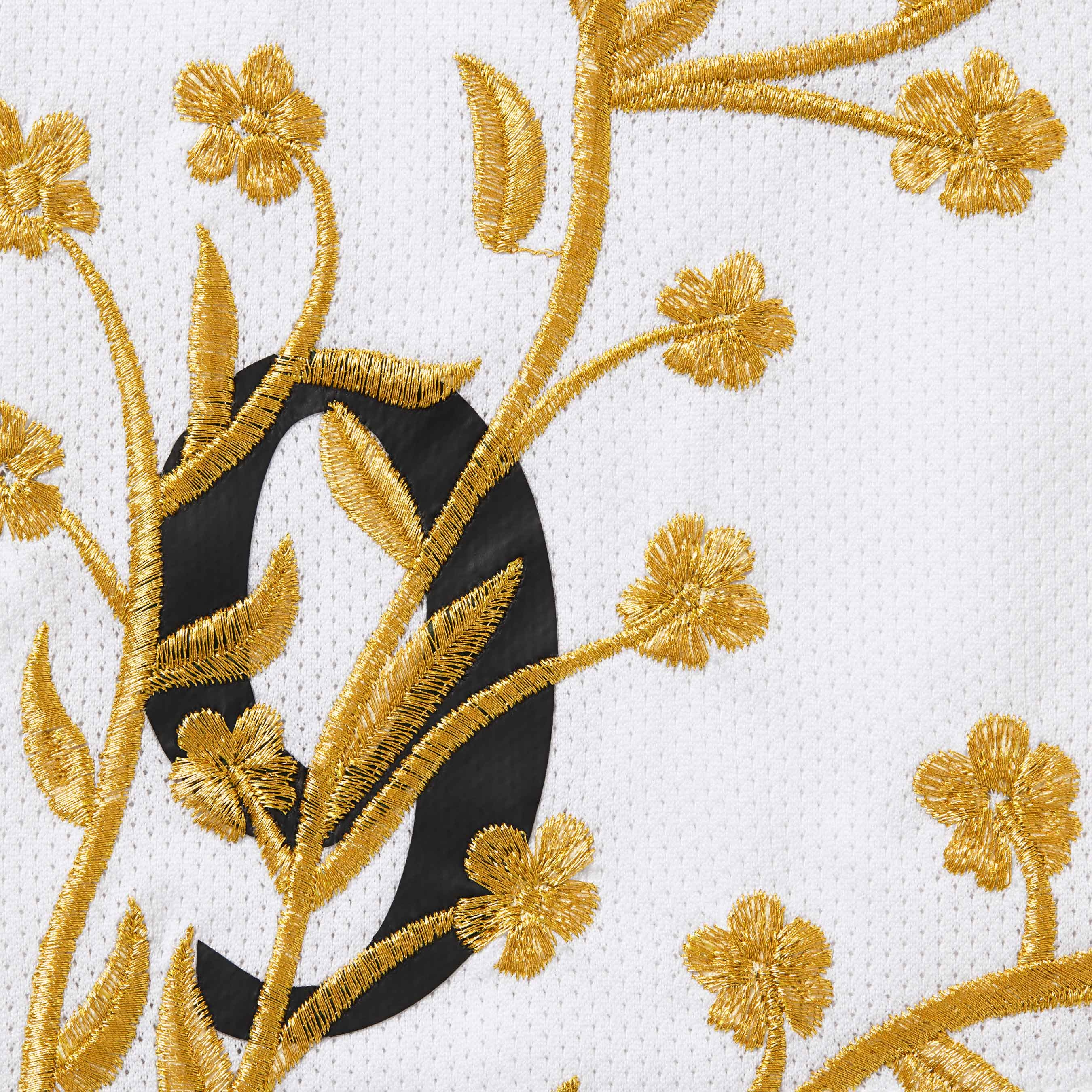 Supreme Floral Soccer Short (FW25) - White - $128