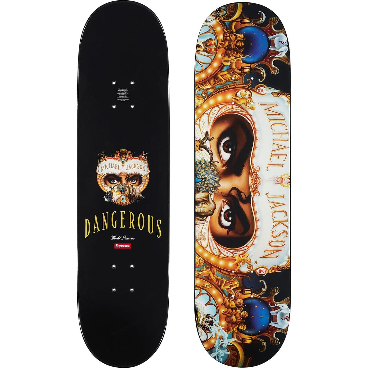 Supreme Michael Jackson Dangerous Skateboard Deck