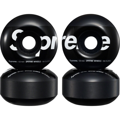 Supreme Supreme®/Spitfire® Shop Wheels (Set of 4) - Black 53mm
