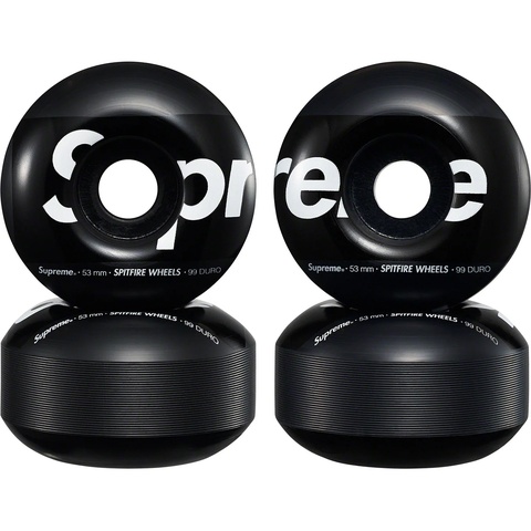 Supreme Supreme®/Spitfire® Shop Wheels (Set of 4) - Black - 53mm
