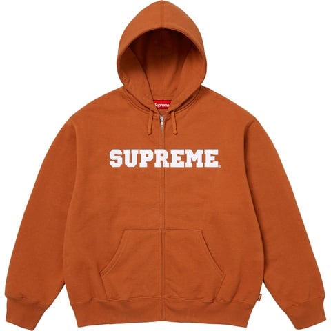 Collegiate Appliqué Zip Up Hooded Sweatshirt - Supreme