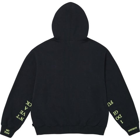 IDGAF Zip Up Hooded Sweatshirt - fall/winter 2025 - Supreme
