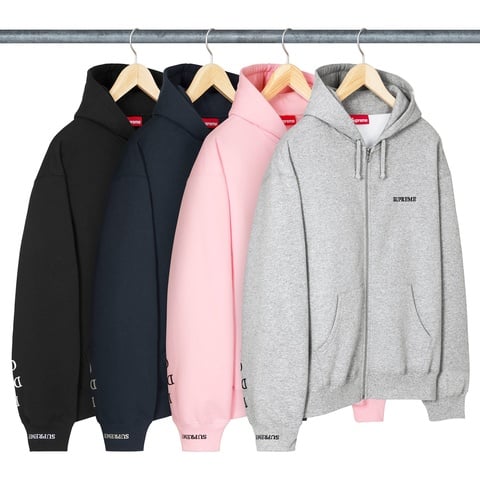 IDGAF Zip Up Hooded Sweatshirt - fall/winter 2025 - Supreme