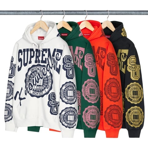 Knowledge Reigns Zip Up Hooded Sweatshirt - Supreme