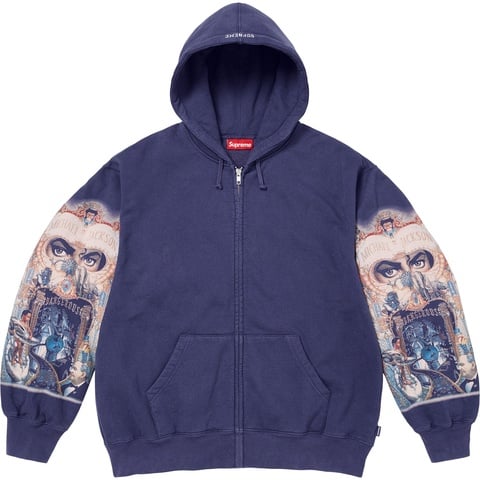 Michael Jackson® Dangerous Zip Up Hooded Sweatshirt - Supreme