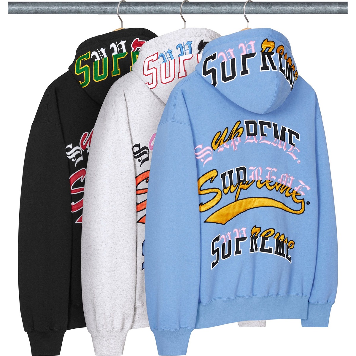 Multi Logos Hooded Sweatshirt - fall/winter 2025 - Supreme