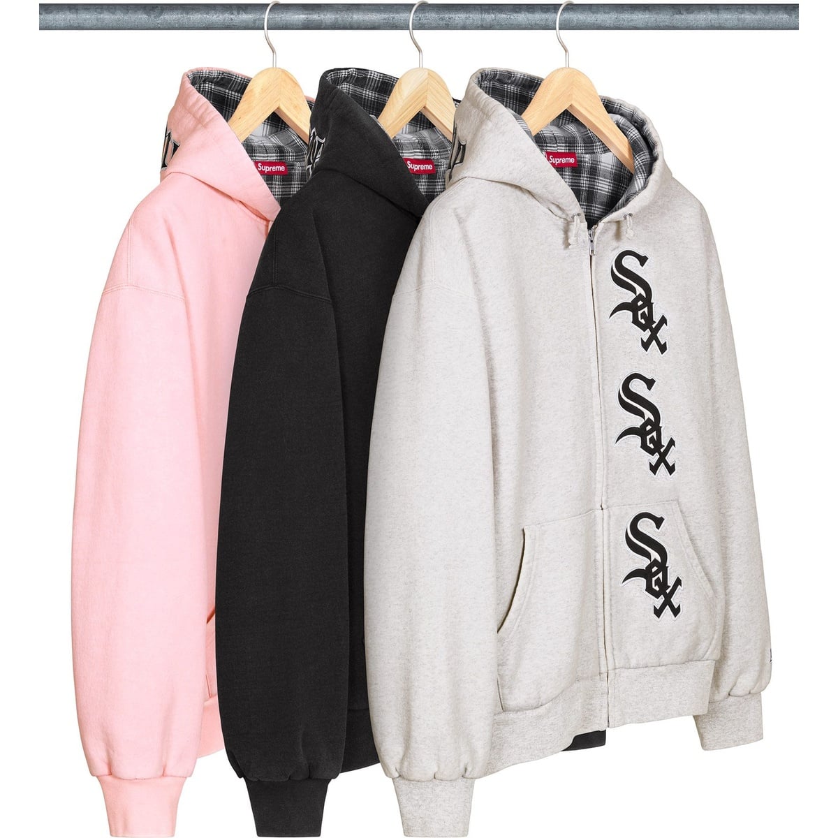 Supreme®/Chicago White Sox™ Zip Up Hooded Sweatshirt - Supreme