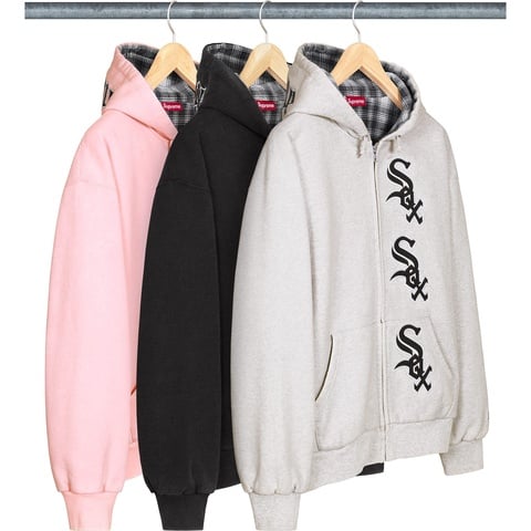 Supreme®/Chicago White Sox™ Zip Up Hooded Sweatshirt - Supreme