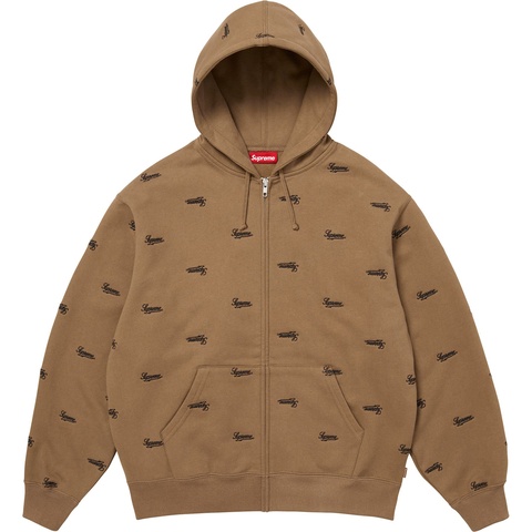 Repeat Script Zip Up Hooded Sweatshirt - Supreme