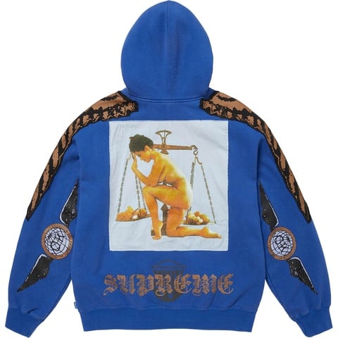 Supreme Wings Zip Up Hooded Sweatshirt - Royal