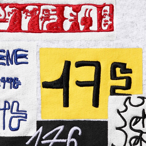 Supreme 176 Zip Up Hooded Sweatshirt - Ash Grey