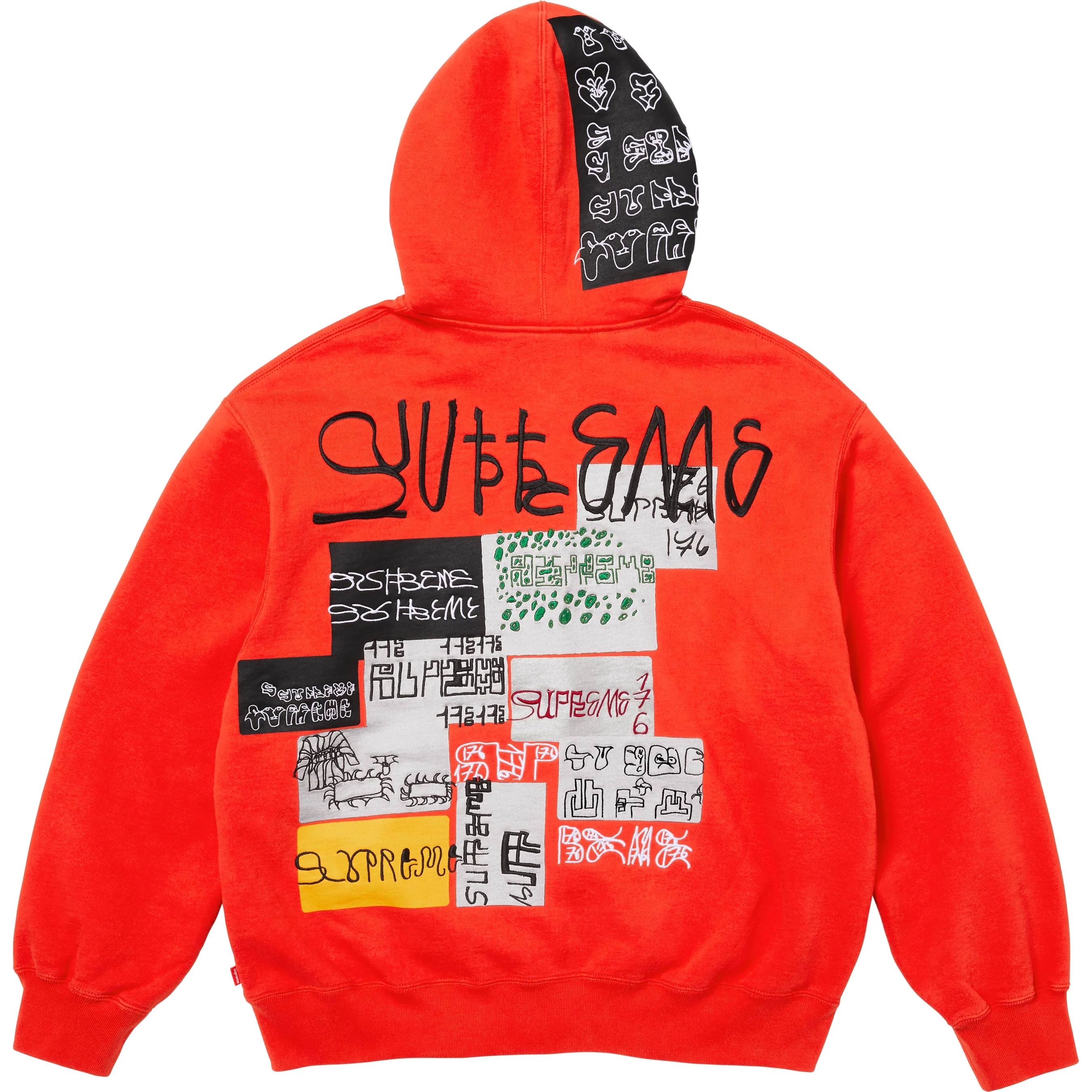 Supreme 176 Zip Up Hooded Sweatshirt (FW25) - Bright Orange - $188