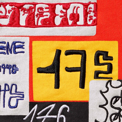 Supreme 176 Zip Up Hooded Sweatshirt - Bright Orange