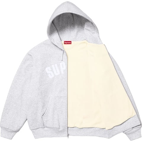Supreme Arc Thermal Lined Zip Up Hooded Sweatshirt - Ash Grey
