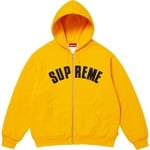 Supreme Arc Thermal Lined Zip Up Hooded Sweatshirt (FW25) - Bright Gold