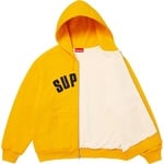 Supreme Arc Thermal Lined Zip Up Hooded Sweatshirt (FW25) - Bright Gold