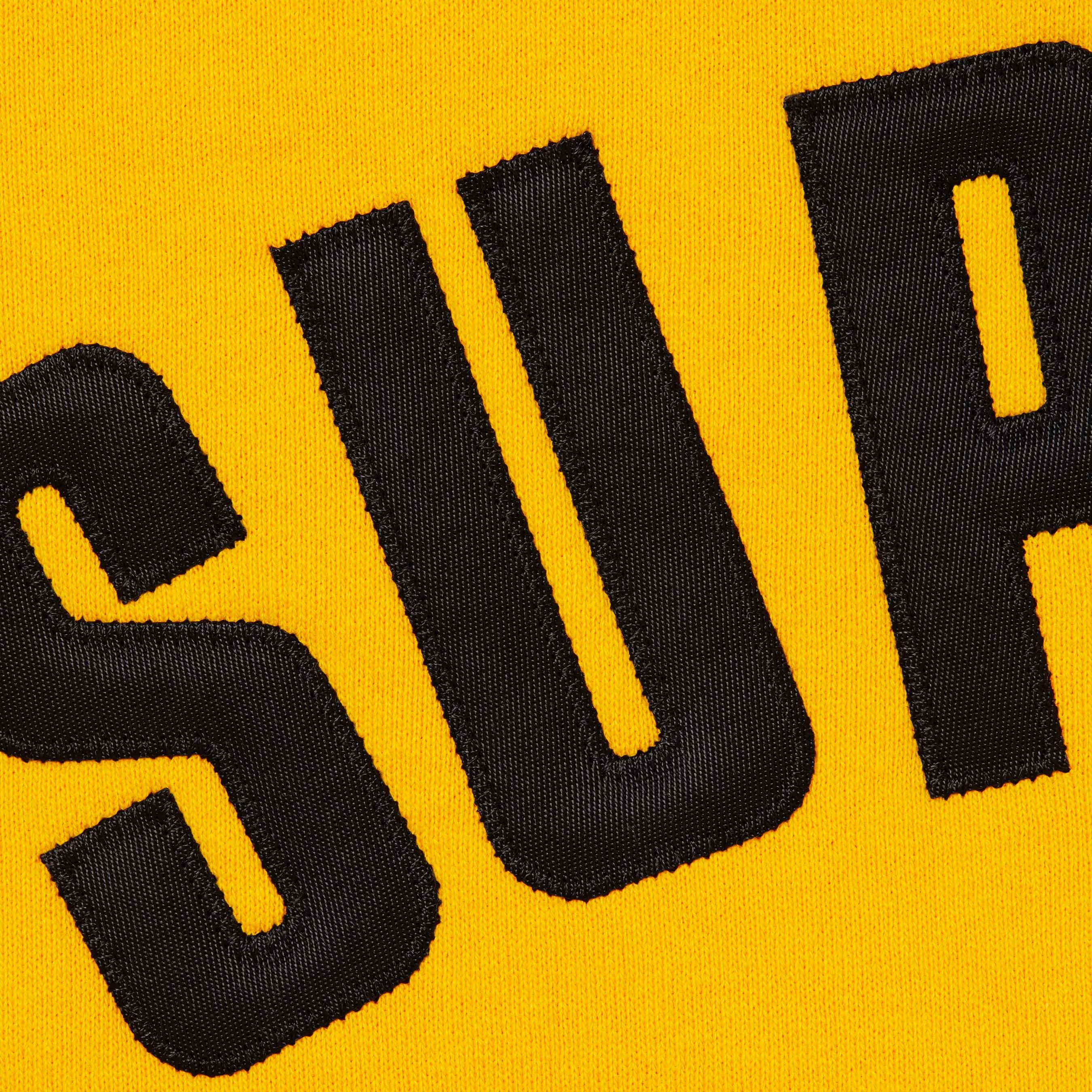 Supreme Arc Thermal Lined Zip Up Hooded Sweatshirt (FW25) - Bright Gold - $198