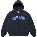 Supreme Arc Thermal Lined Zip Up Hooded Sweatshirt (FW25) - Navy