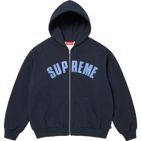 Arc Thermal Lined Zip Up Hooded Sweatshirt - Supreme
