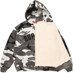 Supreme Arc Thermal Lined Zip Up Hooded Sweatshirt (FW25) - Snow Camo
