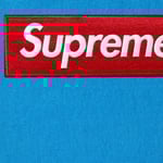 Supreme Box Logo Hooded Sweatshirt (FW25) - Cyan