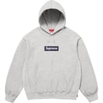 Supreme Box Logo Hooded Sweatshirt (FW25) - Heather Grey
