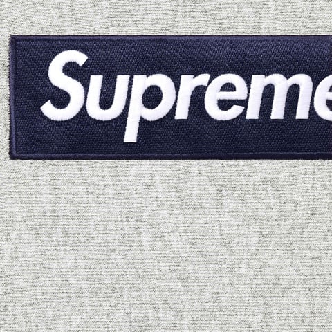 Supreme Box Logo Hooded Sweatshirt - Heather Grey