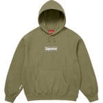 Supreme Box Logo Hooded Sweatshirt (FW25) - Light Olive