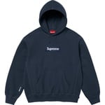 Supreme Box Logo Hooded Sweatshirt (FW25) - Navy