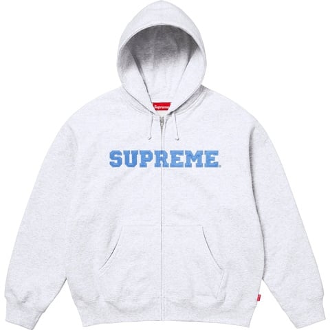 Collegiate Appliqué Zip Up Hooded Sweatshirt - Supreme