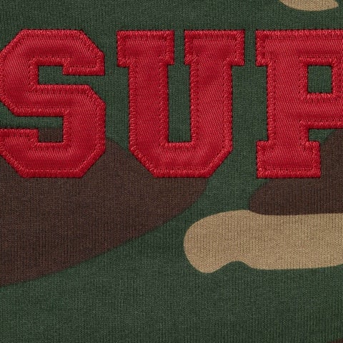 Collegiate Appliqué Zip Up Hooded Sweatshirt - Supreme