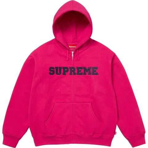 Collegiate Appliqué Zip Up Hooded Sweatshirt - Supreme Collegiate Appliqué Zip Up Hooded Sweatshirt - Supreme