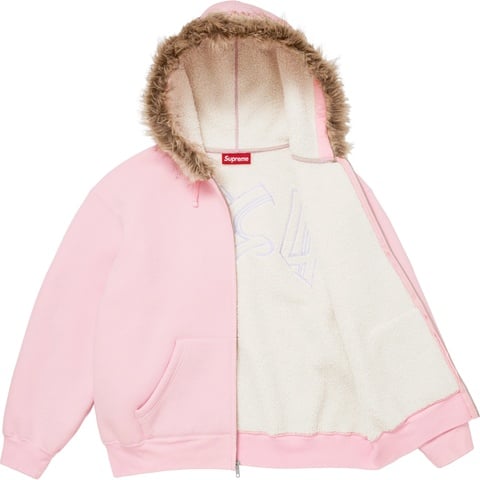 トップス Supreme Faux Fur Zip Up Hooded Faux Fur Zip Up Hooded Sweatshirt - Supreme
