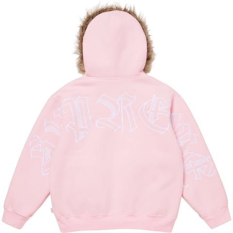 トップス Supreme Faux Fur Zip Up Hooded Supreme Faux Fur Lined Zip Up Hooded Sweatshirt Black Men's - FW22