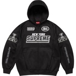 Supreme Football Zip Up Hooded Sweatshirt (FW25) - Black