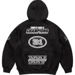 Supreme Football Zip Up Hooded Sweatshirt (FW25) - Black
