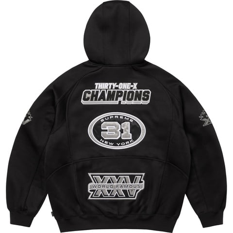 Football Zip Up Hooded Sweatshirt - Supreme