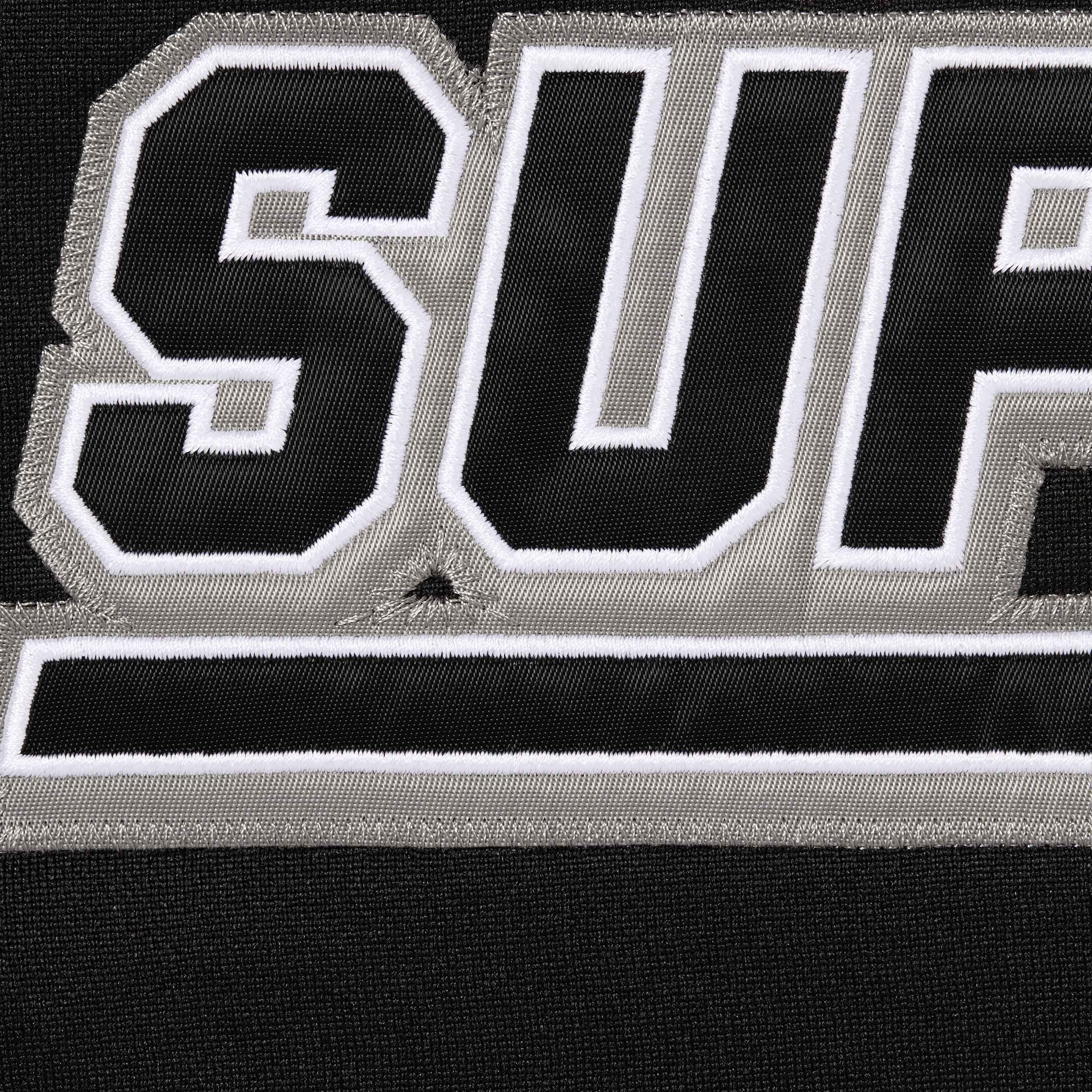 Supreme Football Zip Up Hooded Sweatshirt (FW25) - Black - $198