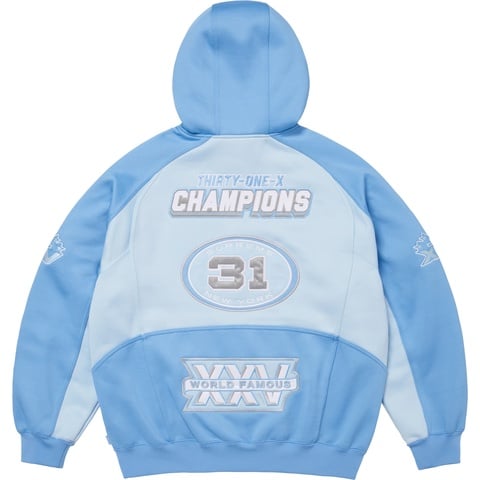 Football Zip Up Hooded Sweatshirt - Supreme