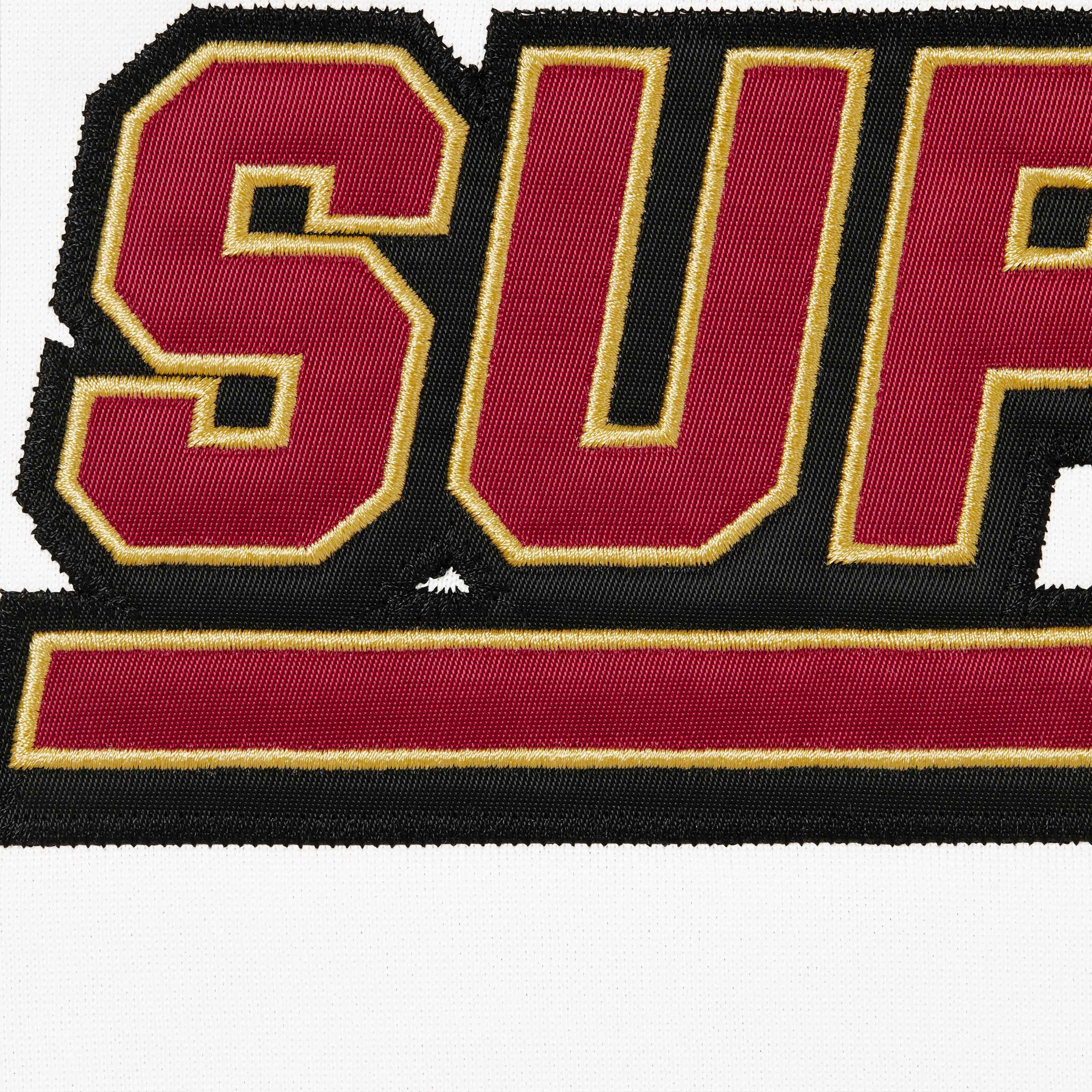 Supreme Football Zip Up Hooded Sweatshirt (FW25) - White - $198