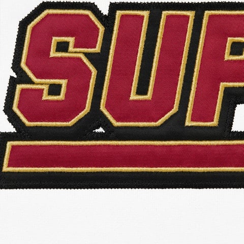 Supreme Football Zip Up Hooded Sweatshirt - White