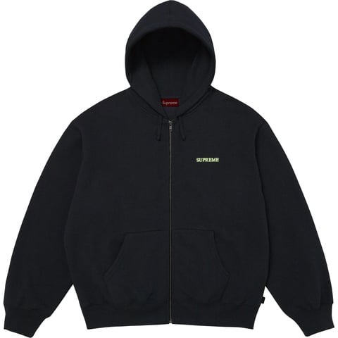 Supreme IDGAF Zip Up Hooded Sweatshirt 紺 Brand New Item In Store Store Size M Supreme IDGAF Zip Up Hoodie