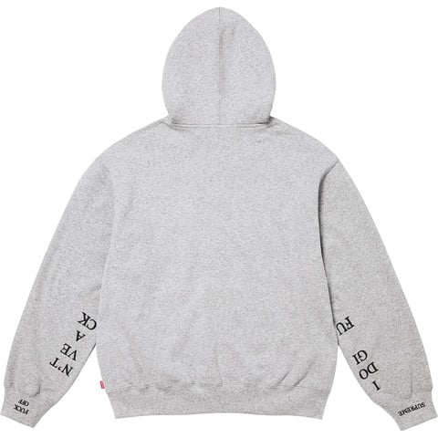 IDGAF Zip Up Hooded Sweatshirt - fall/winter 2025 - Supreme