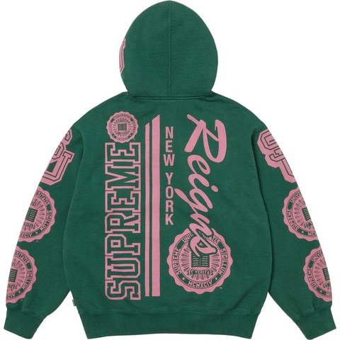 レ*ン様 Supreme Hooded Sweatshirt Knowledge Reigns Zip Up Hooded Sweatshirt - Supreme